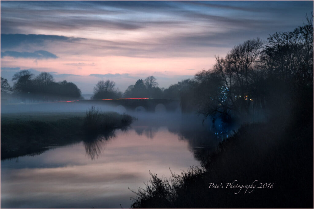 Mist on the River Avon at Bidford