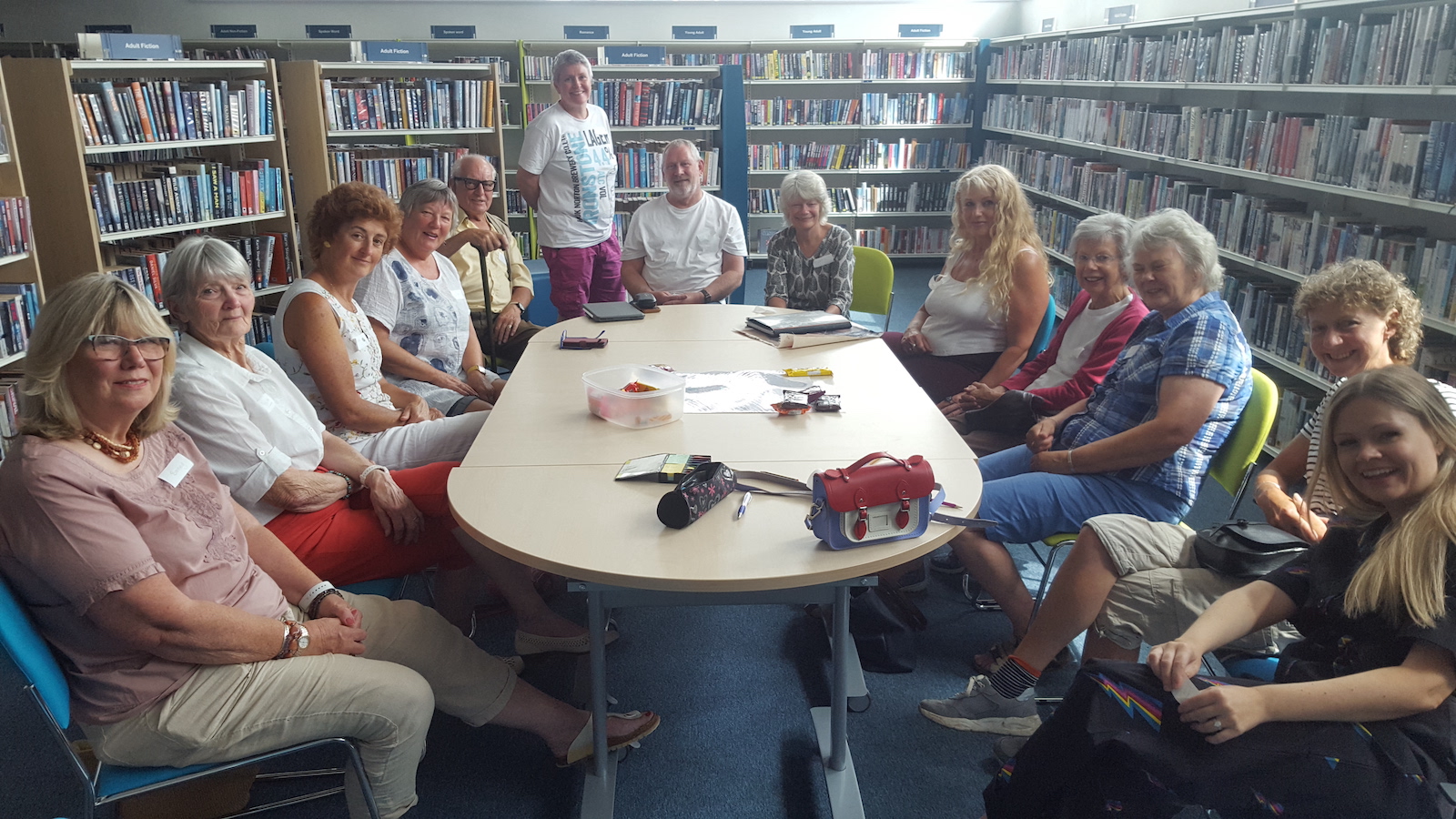 Arts and Crafts group in Bidford Library