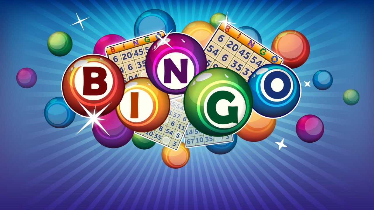 Colourful bingo balls