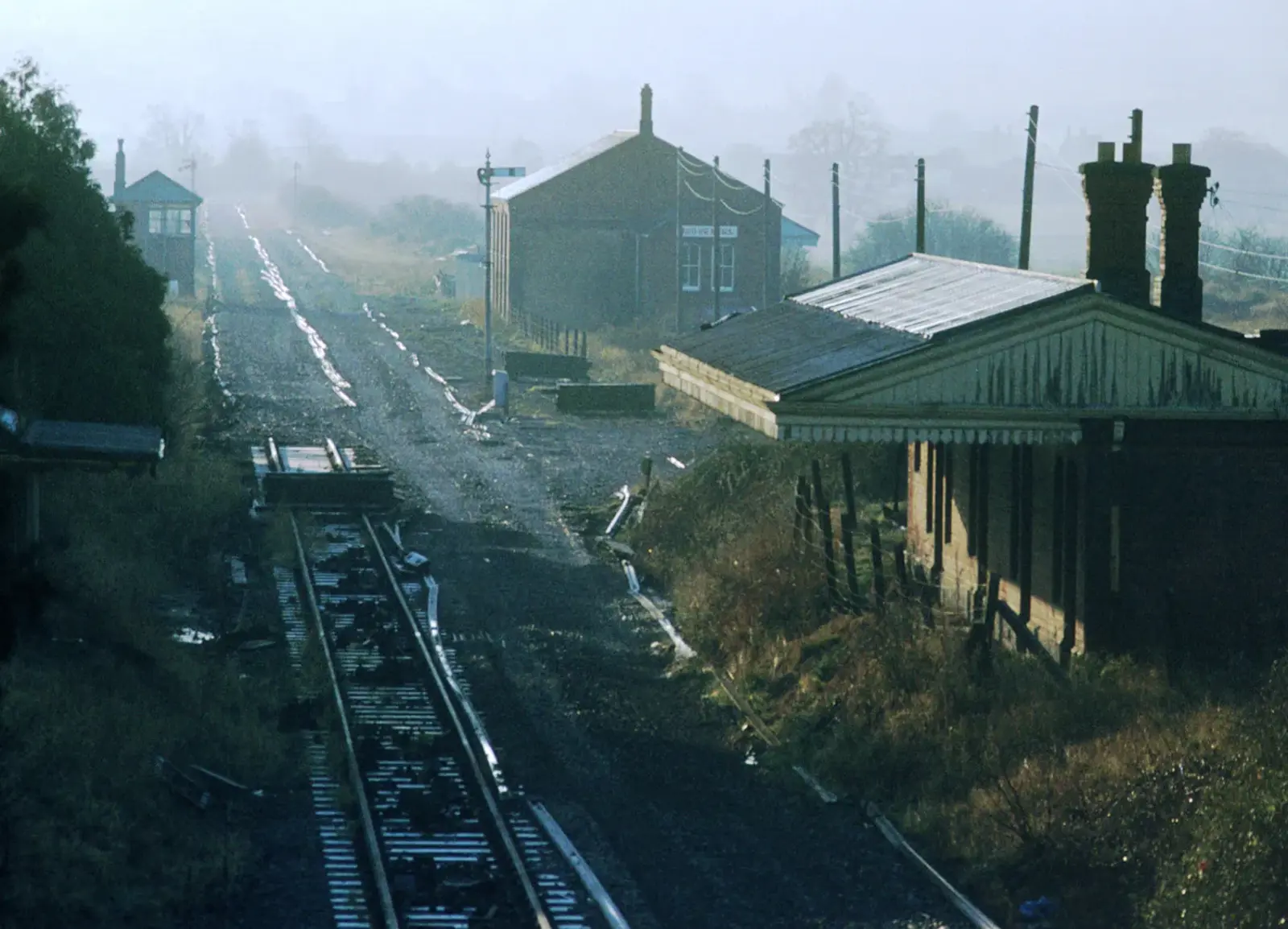 A derelict railway station in Toddington, Gloucestershire